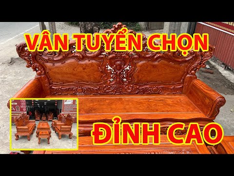 Video Bộ Bàn Ghế Hoàng Gia [VÂN TỰA TRANH HỌA ĐỒ] Siêu Phẩm... - youtube