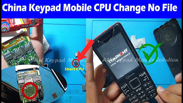 China Keypad without File Mobile Recover | QMobile Gabbar Pro Big Power ic Short Dead