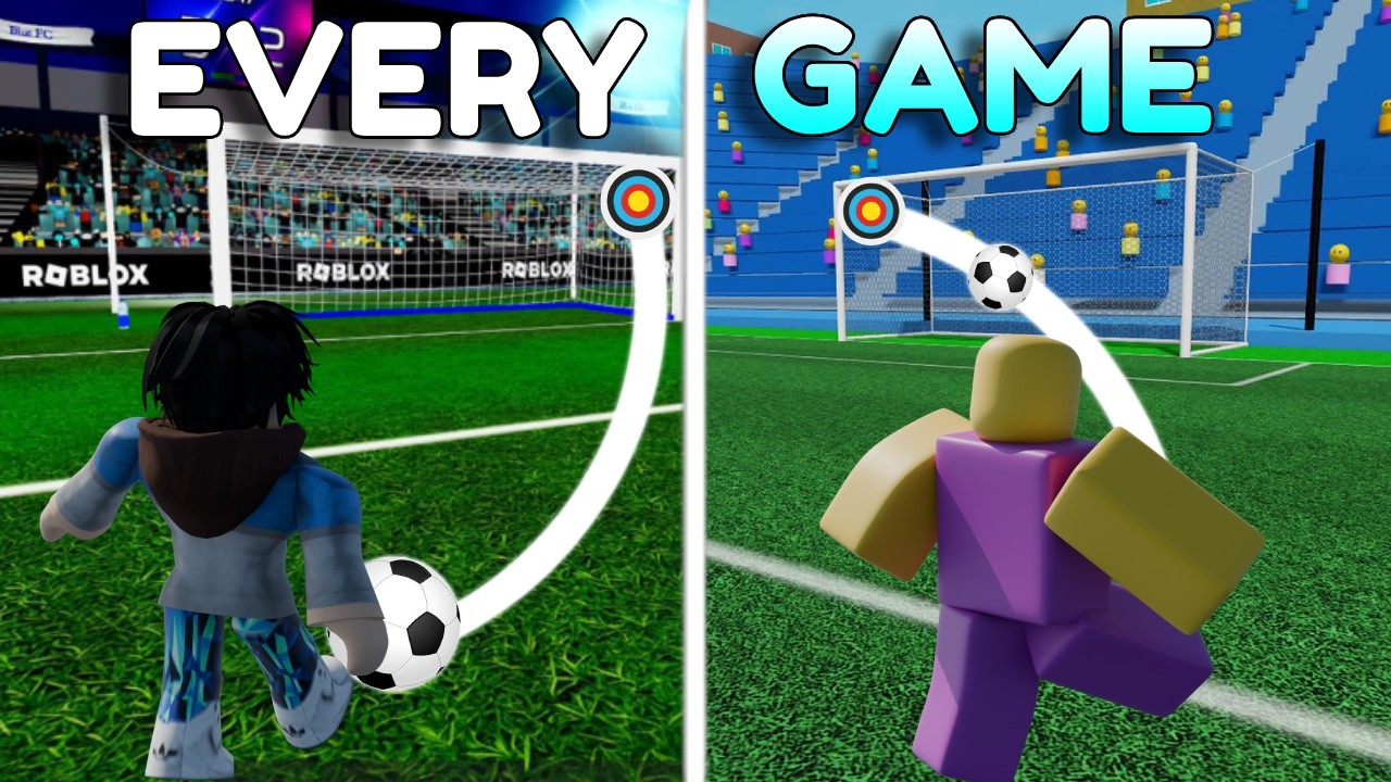 Scoring 1 INSANE Finesse Shot In Every Roblox Soccer Game! - YouTube