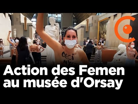 Action Femen au musée d'Orsay (13 septembre 2020, Paris)