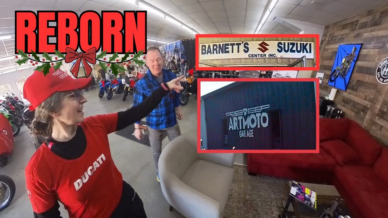 Legendary Ducati Dealership Gets New Life 🎄 | ArtMoto Garage Takes Over Barnett’s