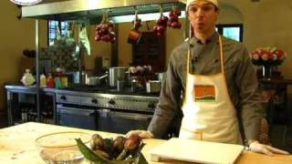 how to clean the artichokes