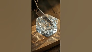 Glass Ice Cube cutting AI ASMR🧊 Comment what you want to see next ✨#aiart #shorts #viralshorts
