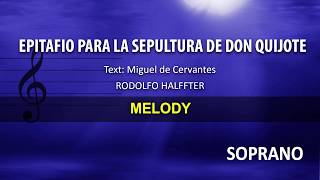 Tres epitafios para la tumba de Don Quijote / Mixed CHOIR SATB / SOPRANO MELODY / Halffter
