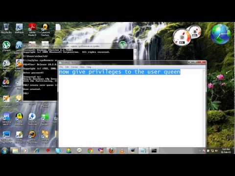 how to create user  in oracle granting privilege
