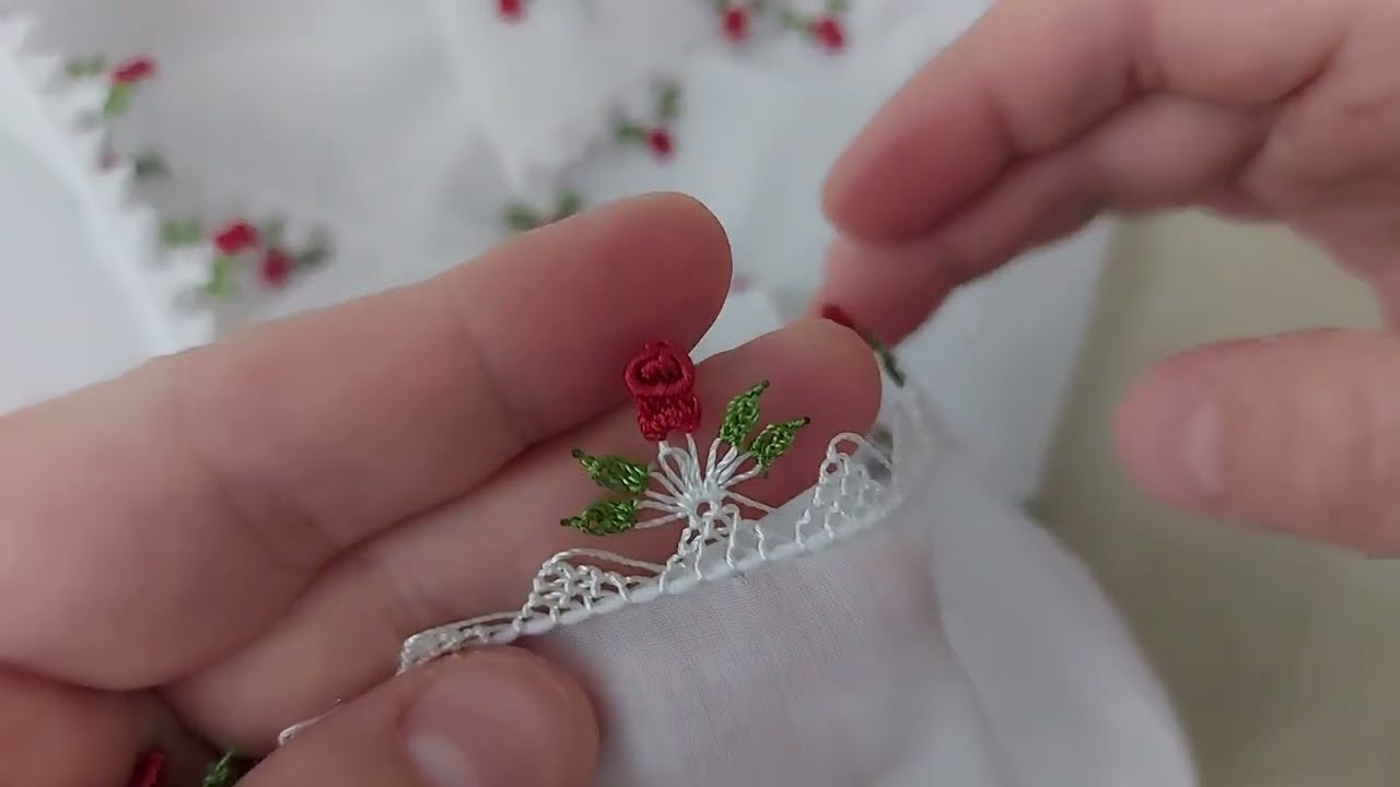 GONCA GÜL İĞNE OYASI MODELİ 