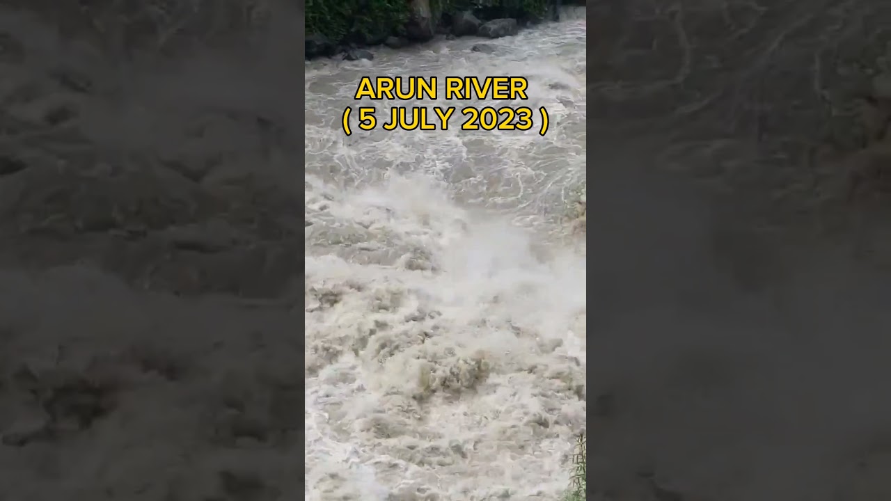 Seasonal Variation Of Arun River ( Rainy And Dry Seasons)  