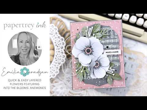 Easy Flowers + Press Plate = Stunning Card | Crafting with Emilia Sieradzan