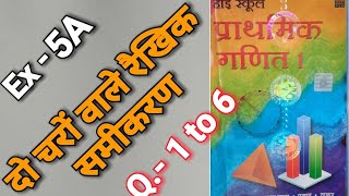 Class - 9, Bharti Bhavan, , Math,  , Ex - 5A, Q.no - 1   to   6 screenshot 1