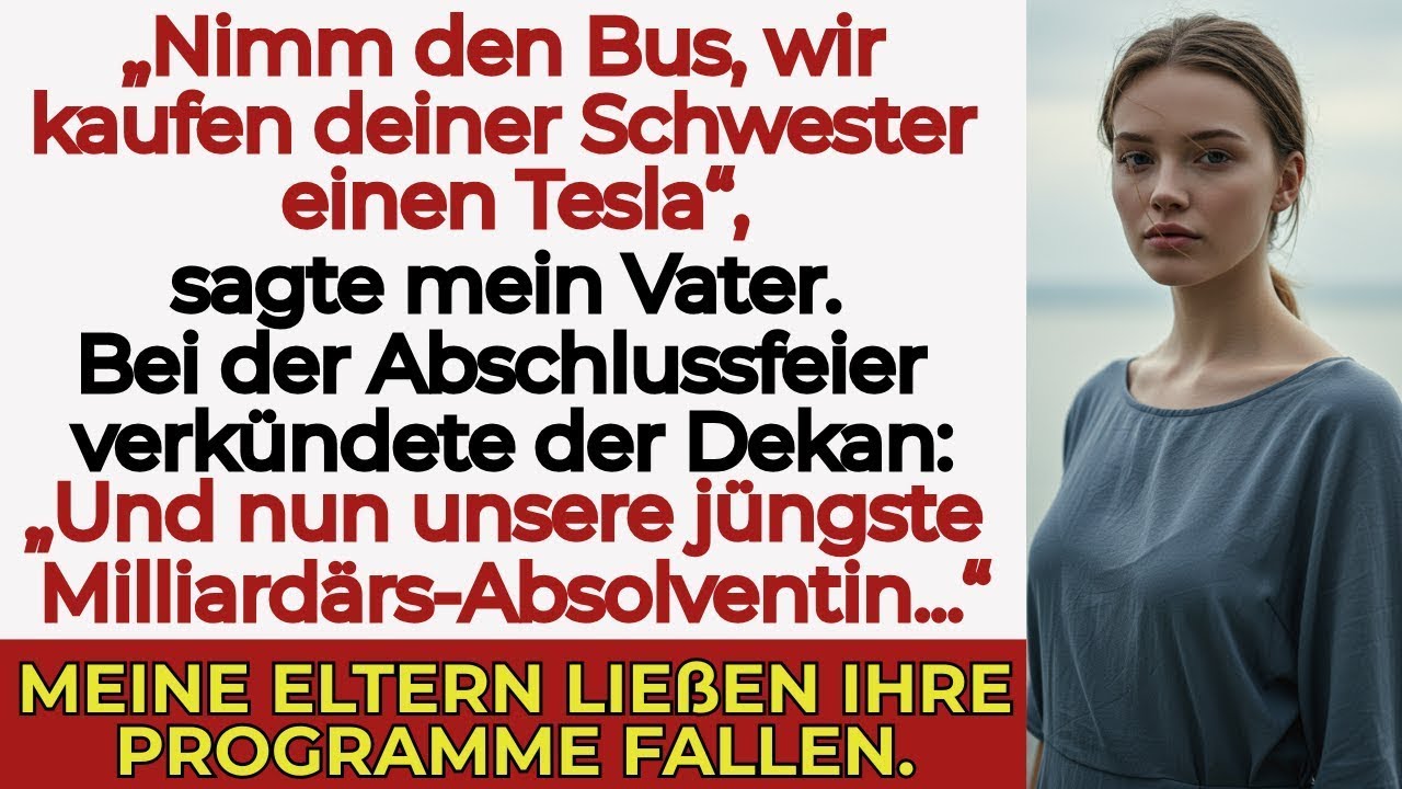 „Meine Familie schickte mich mit dem Bus zum Abschluss – und schenkte meiner Schwester einen Tesl