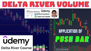 Udemy Courses Delta River volume analysis Push Bar deeply explained for sure profit Binary Trading