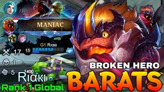 Broken Hero Barats Hyper Tanky Meta  Top 1 Global Barats By R  Mobile Legends