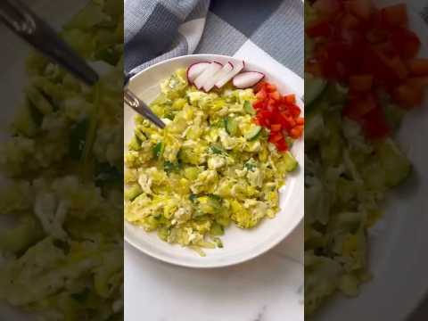 Golden eggs, tender zucchini, pure comfort #recipe #easyrecipe #food