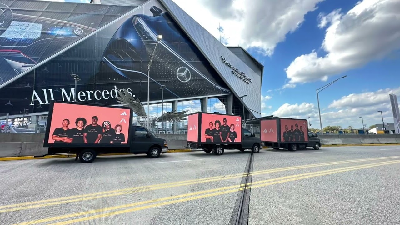 Adidas Takes Over Atlanta | Mobile Billboard Campaign by Can’t Miss Us