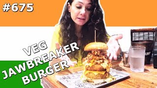 Biggest Vegetarian Burger In Mumbai India Day 675 Travel Vlog Iv