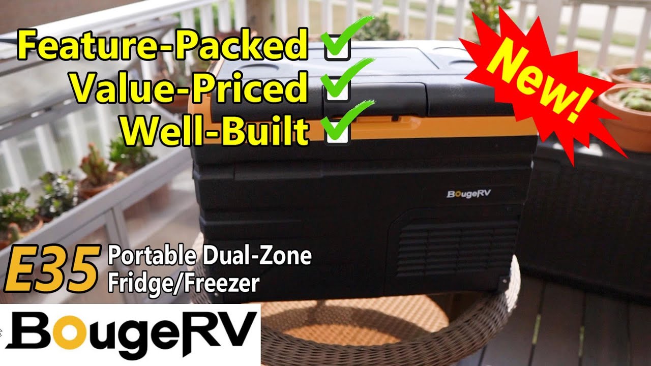 DETAILED REVIEW: BougeRV E35 Dual-Zone Portable Fridge/Freezer 12V/24V 