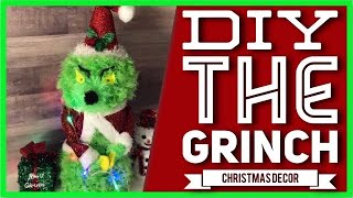 DIY The Grinch Christmas Decor - Dollar Tree - How The Grinch Stole Christmas Centerpiece