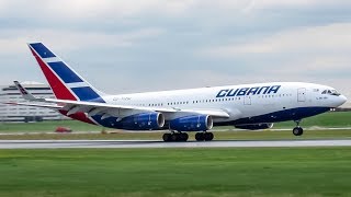 Cubana Ilyushin IL-96-300 (IL96) landing & departing Montreal (YUL/CYUL)