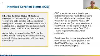 ONC Real World Testing Webinar