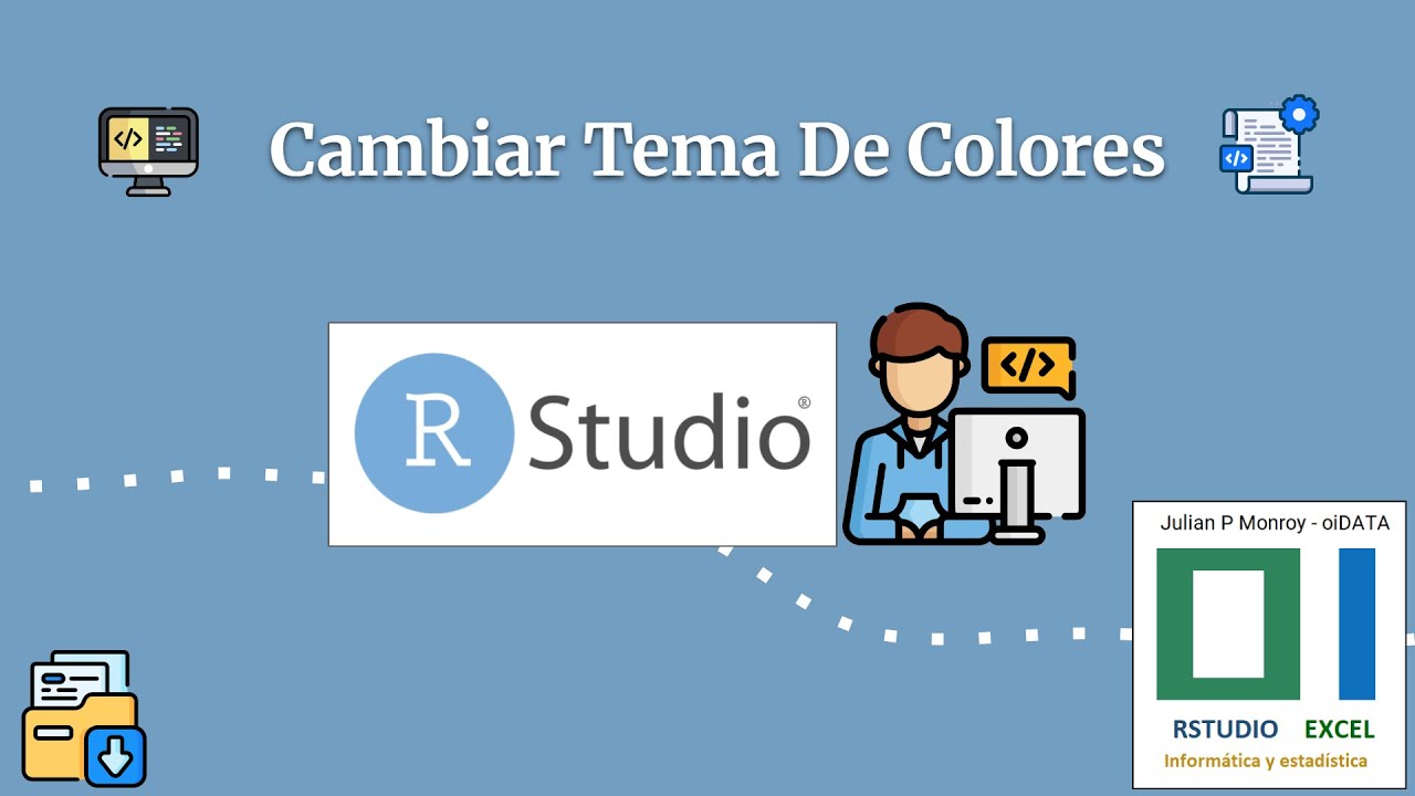 Cambiar tema de colores en RStudio - YouTube
