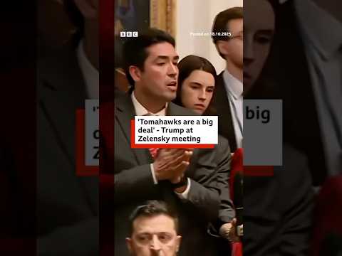 BBC questions Trump on Ukraine at Zelensky meeting. #Ukraine #BBCNews