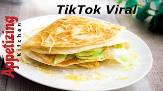 World's easiest Tortilla Wrap/ Sandwich with chicken // Quick and easy snack