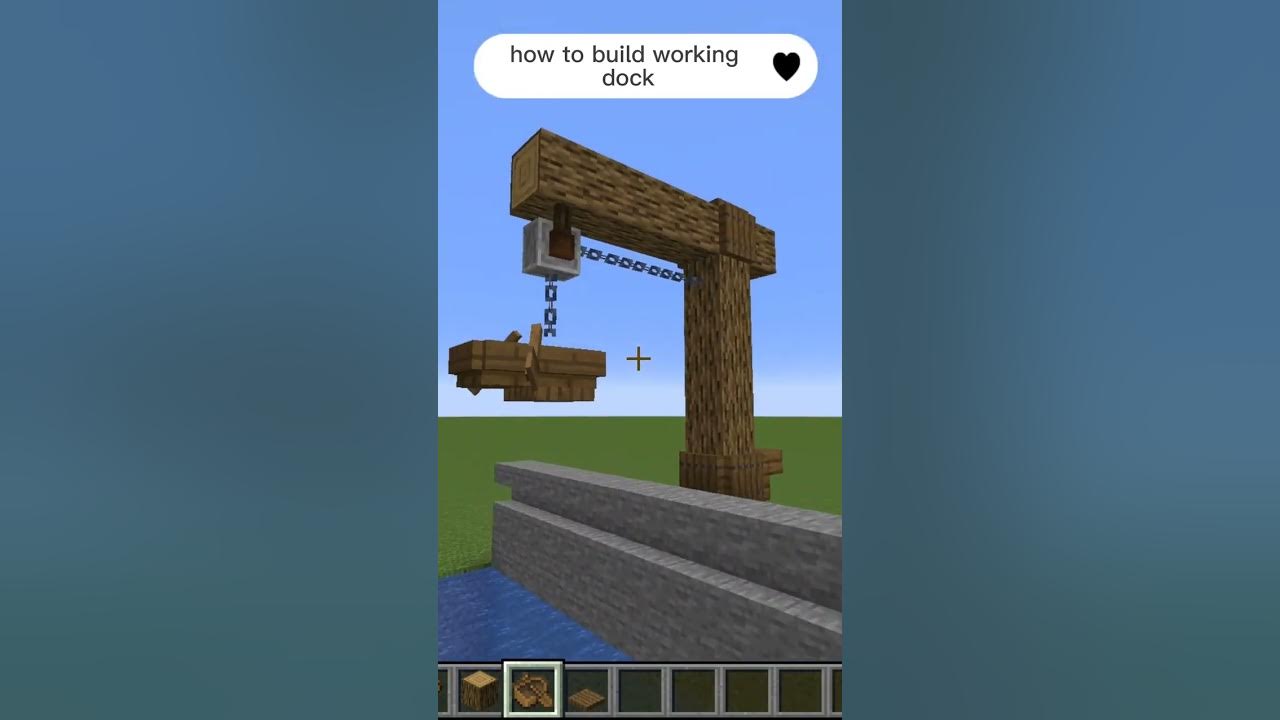 Minecraft :How To Build working dock