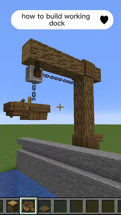 Minecraft :How To Build working dock