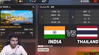 Indian Legends Vs Thailand Hackers | 4 Vs 4 Most Dangerous Server #nonstopgaming #freefirelive #1vs4