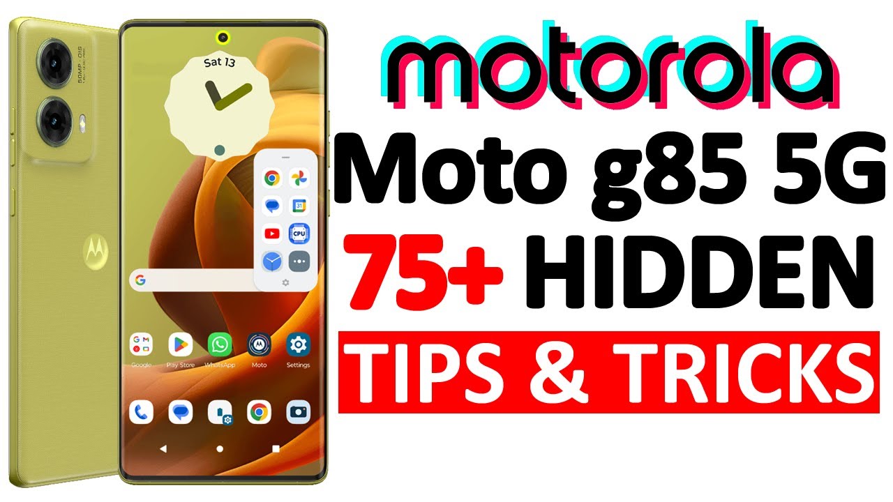 Motorola g85 5G 75+ Tips, Tricks & Hidden Features | Amazing Hacks - THAT NO ONE SHOWS YOU 🔥🔥🔥