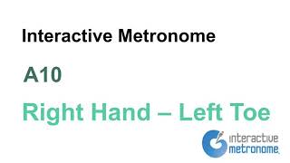 Interactive Metronome A10 Right Hand, Left Toe