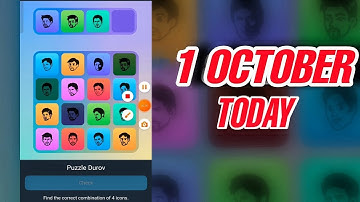 1 October Major puzzle durov Solved Today   Major Daily combo card 1 October Major puzzle duro