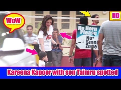 Kareena Kapoor with son Taimru spotted I Think Fitness gym at Bandra || Top Bollywood Media