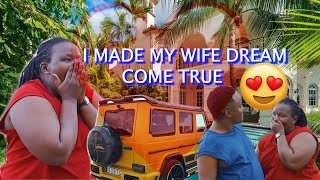 EMOTIONAL!!! I MADE MY WIFE'S DREAM COME TRUE -  MY WIFE AMEKUWA  MDOSI  SASA 😂😂😂😂😂