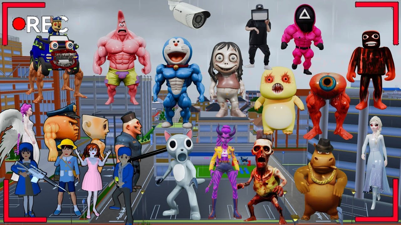 Yuta, Mio, Selin Dan Taiga Panik 😰😱😱 CCTV Rekam Pasukan Monster Serang Kota| Sakura School Simulator