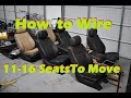 How to wire up F250 11-16 Seats to Move