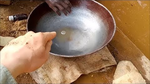 Kenya Miners Part 3: Mercury recovering gold from sluice cons, then burning to get salable gold