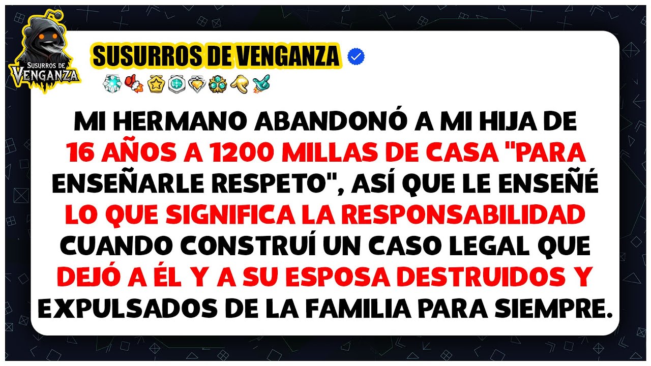 Мой брат оставил мою 16-летнюю дочь в 1200 милях от меня, «чтобы научить ее уважению», я преподал...