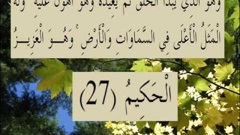 القران الكريم سورة الروم الأية 27.wmv