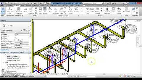 Revit Lesson 11 - Plumbing Adding Fixtures