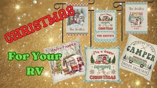 RV Decor and Organization - Custom RV Christmas Pillows and Garden Flags by Bill and Kelley Adventures 167 views 6 months ago 3 minutes, 23 seconds