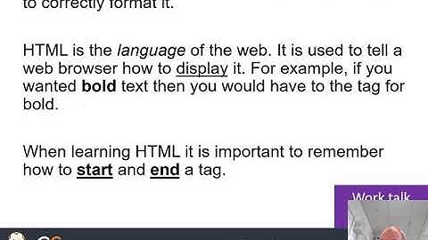 Revising basic HTML - KS3 - Computer science