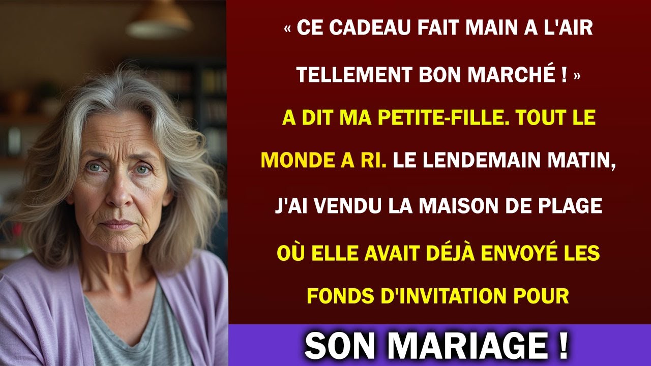 Ce n'était qu'une simple poupée en tricot. Des semaines de travail avec mes doigts arthritiques, et pourtant Amber l'a rejetée sans même y jeterfrom un second regard. "Ce cadeau fait main a l'air...