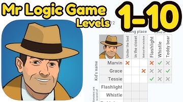 Mr Logic Game Mode Easy All Level 1 - 10 Complete Gameplay Walkthrough Part 1