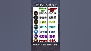 【APEX】世間一般とガチ勢のランク基準 #shorts #shortvideo #apex #apexlegends #ランク #ランクリーグ #ランクマッチ