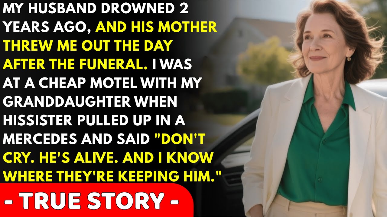 My husband drowned at sea, and two years later his sister pulled up in a Mercedes and whispered "...