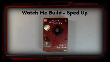 Watch Me Build! Block Tech - Block Bouquet - Black Dahlia - Sped Up with Halloween Music