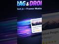 next js motion animation 😍😍#draganddrop #webdevelopment #coding