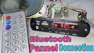 Bluetooth pannel (module) connection in 6283 ic amplifier kit in Hindi 