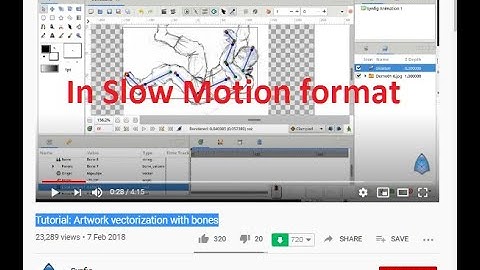 Artwork vectorization with bones-In Slow Motion Video